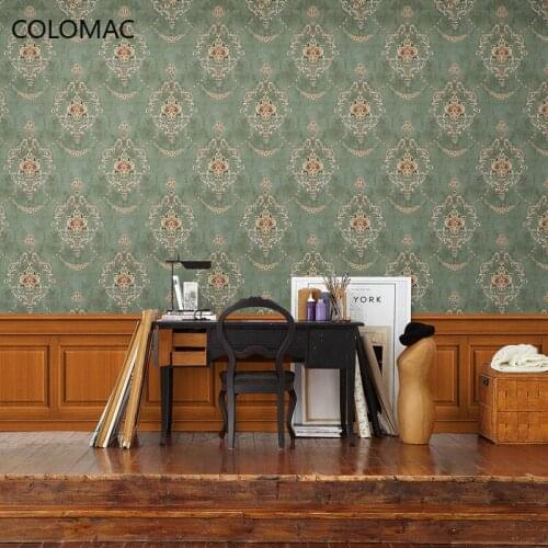 Colomac Custom 3D Plaster Line Wallpaper Retro European Pattern Reasoning Game Decoration Mural Wall Decoration Drop Shopping