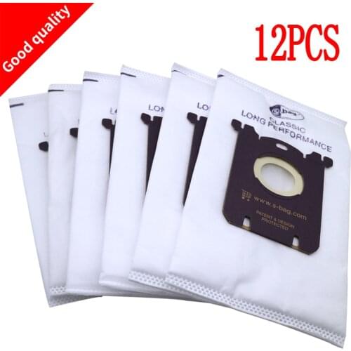 12pcs Vacuum Cleaner Bags Electrolux S-bag for FC8020 FC8130 HR8349 HR8368 FC8404 HR8300 AEG Tornado Volta standard bag