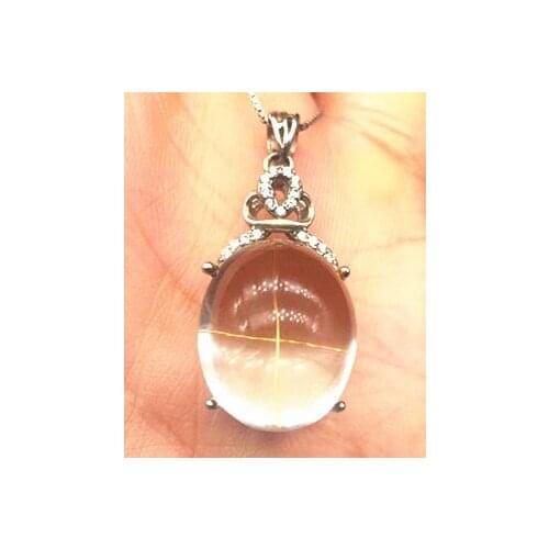 Natural quartz crystal hair crystal cross pendant, Christmas gift. Chakras