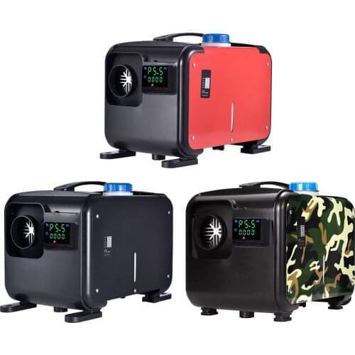 Portable 12V All In One Car Diesel Air Heater 8KW One Hole LCD Switch Remote Control Car Integrated Parking Fuel Heater Machine