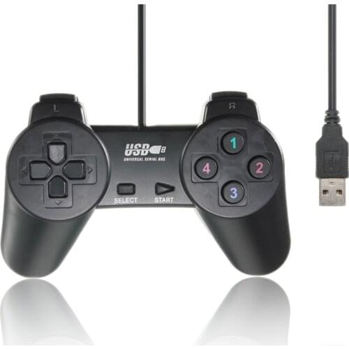 Wired USB 2.0 10 Keys Game Controller Gamepad Joystick Joypad for PC Laptop Computer for XP Vista Windows 7 10 Game Pad Controle
