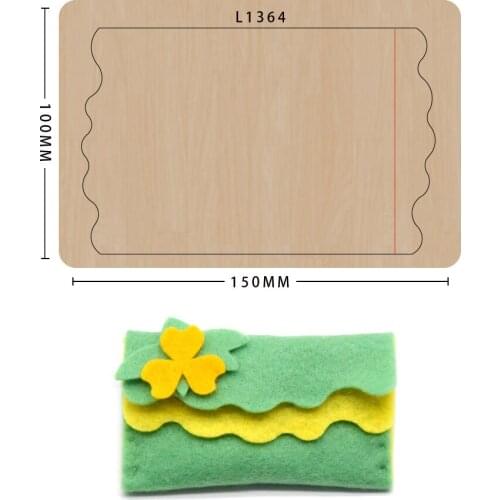 Diy Hand-made Leather Round Coin Purse Bag Layout Drawing Paper Pattern Leather Art Leather Acrylic Template