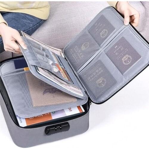Document Ticket Bag Large Capacity Certificates Files Organizer For Home Travel Use To Store Important Items