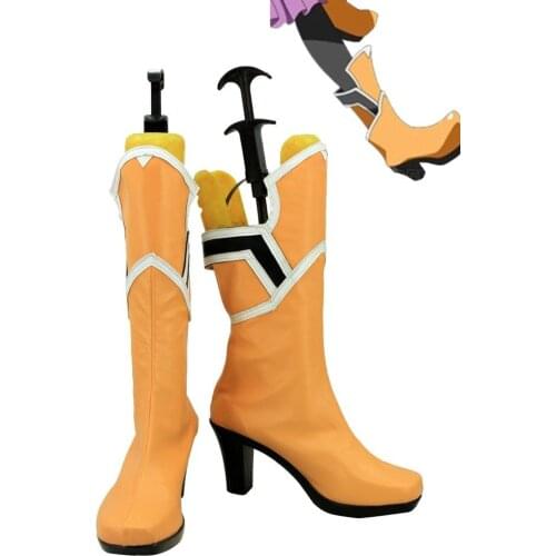 Sword Art Online SAO Yuuki Asuna Cosplay Shoes Boots Custom Made Orange
