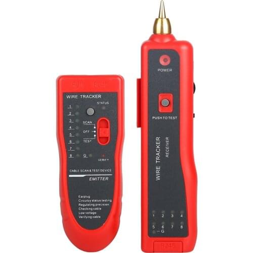 RJ11 RJ45 Cat5 Cat6 Telephone Wire Tracker Tracer Toner Ethernet LAN Network Cable Tester Detector Line Finder