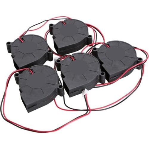 1/5 Pcs 5015S 5V 0.1-0.3A DC Cooling Fan Black Brushless 50x15mm Radiator New Arrival