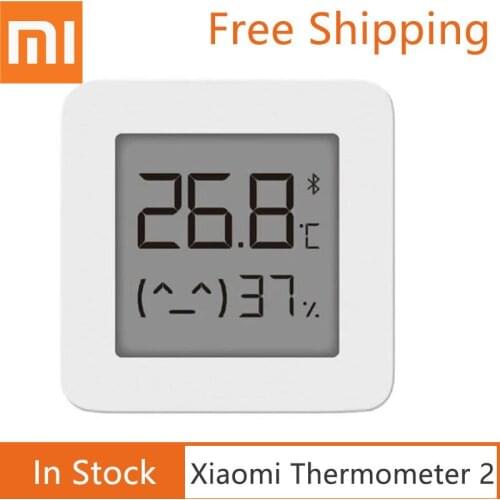 Xiaomi Mijia Bluetooth Thermometer Hygrometer 2 Wireless Smart Electric LCD Screen Digital Hygrometer Thermometer Sensor APP