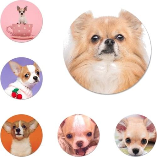 I Love My Chihuahua Dog Badge Brooch Pin Accessories For Clothes Backpack Decoration gift