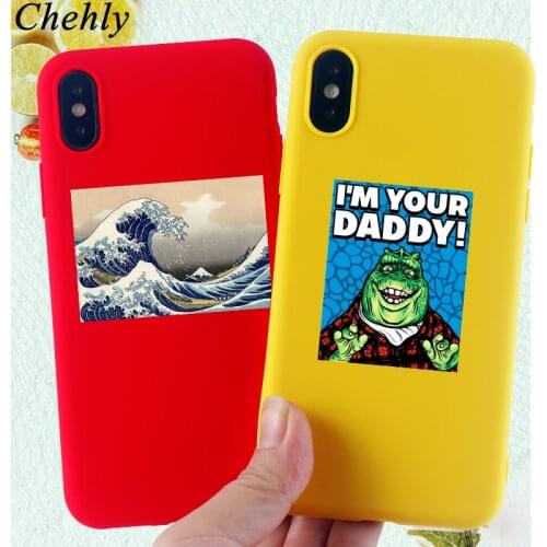 Funny Cartoon Phone Case for IPhone 6s 7 8 11 Plus Pro X XS MAX XR Fashion Cases Soft Silicone Fitted TPU Back Cover Accessories
