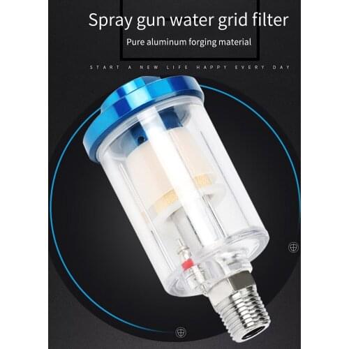 1/4'' Water Oil Separator Air Filter Moisture Trap With European Style For Compressor Spray Paint Gun Tool Pressure Parts