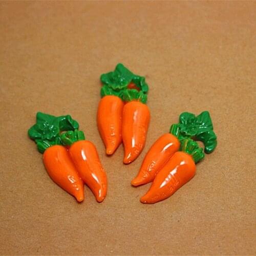 10pcs 19*43mm cute carrot resin flatback cabochon for DIY craft art scrapbooking,RF2020