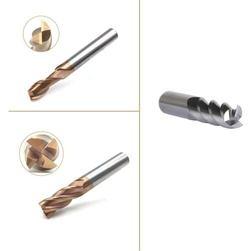 10pcs end mill 1mm 1.5mm 2mm 2.5mm 3mm 4mm HRC60 4Flute Carbide Flat Square Endmills Spiral CNC Router Bits Milling Cutter Tool