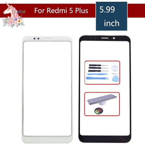 10pcs/lot For Xiaomi Redmi 5 Plus 5Plus Touch Screen Panel Front Outer Glass Lens Redmi 5 Plus Touchscreen NO LCD Digitizer