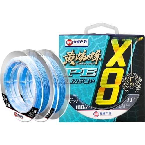 100m 8 Strands Braided PE Fishing Line Multifilament Smooth Distant Throw Wire Rock Fishing Wire Pesca Accesorios Mar