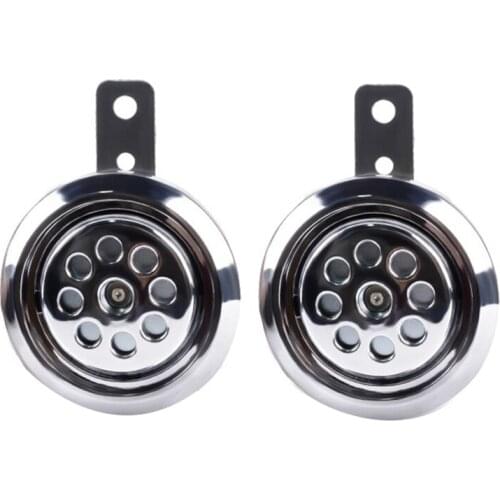 2PCS Motorcycle Horn 12V Loud 110Db Moped Dirt Bike Electric Vehicle Scooter Air Horns Motorbike Classic Horn