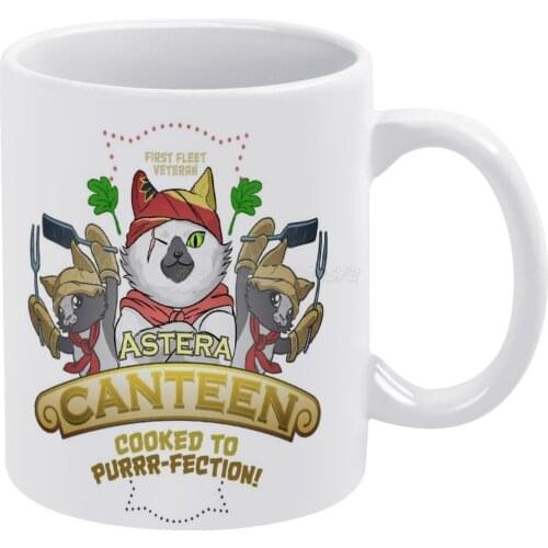 Monster Hunter Palico Cat Meowscular Chef White Mug New Good Quality Print Mug 11 Oz Coffee Cup Monster Hunter Palico Meowscula