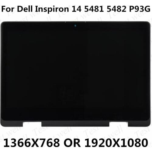 For Dell Vostro 14 5000 Vostro 5481 5482 P93G LCD Display with Touch Screen Digitizer Full Assembly With frame B140XTN02.E