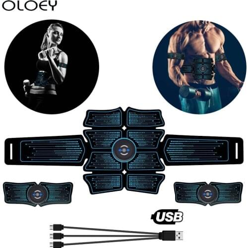 EMS Fitness Equipment Abdominal Electromagnetic Stimulation Of Muscles Fitness Massager Abdomen Weight Loss Slimming Home Gym