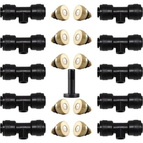 Misting Nozzles Kit Fog Nozzles drip irrigation garden sprayer For Outdoor Patio Misting Cooling System Garden Water Mister