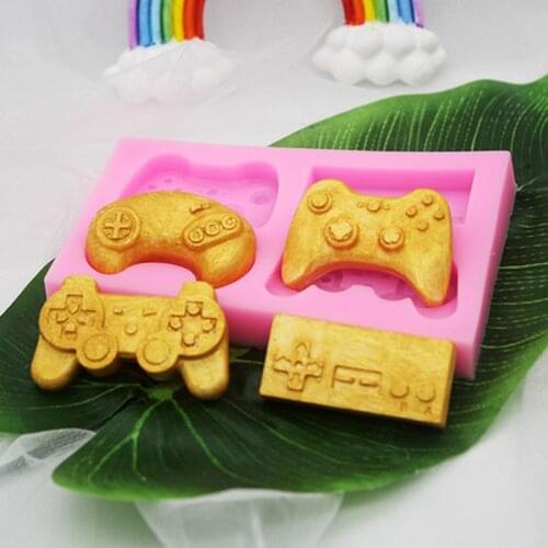 Gamepad Controller Chocolate Silicone Mold Game Boy Gift Mould Sugar Craft Fondant Cake Decorating Baking Tool Oven Available