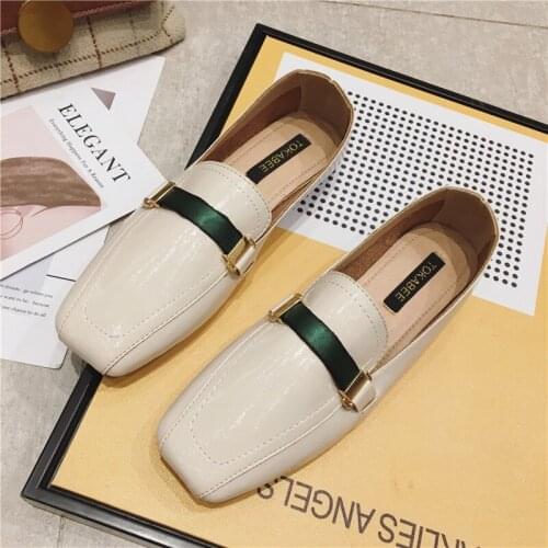 2020 Summer Autumn Flat Square Toe Flats & Loafers Cool Comfortable Casual Shoes