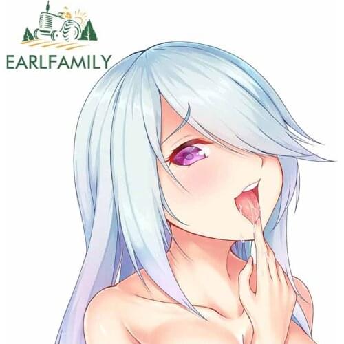 EARLFAMILY 13cm x 12.6cm For Anime Car Graffiti Sticker Occlusion Scratch Decal Funny Motorcycle Waterproof Sunscreen Decor