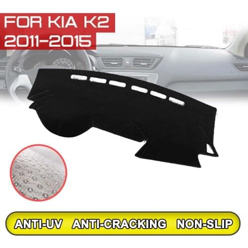 For KIA K2 2011 2012 2013 2014 2015 Car Dashboard Mat Anti-dirty Non-slip Dash Cover Mat UV Protection Shade