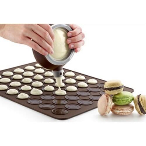 New Silicone Macaron Pastry Oven Baking Mould Sheet Mat 30-Cavity DIY Mold Baking Mat Esteiras Forros De Cozimento D5