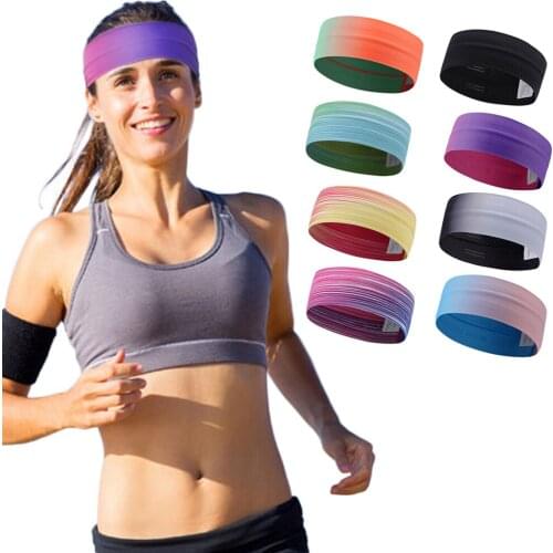 Women Men Sport Sweat Band Sweatband Headband Hair Band Yoga Band Colorful Stretchy Sweatbands Headbands