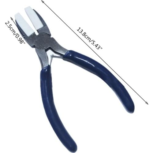 13MC Nylon Head Steel Jaw Pliers for Beading Looping Shaping Wire Jewelry Making Tool