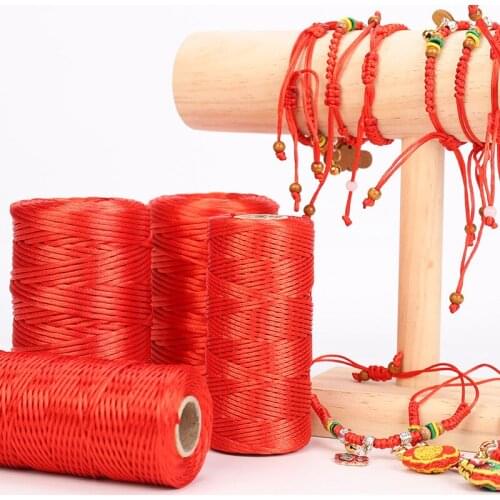 100m Wax Polyester Cords Leather Sewing 2mm Thick Waxed Thread for Bracelet Making, Leather Projects, Bookbinding, Macrame