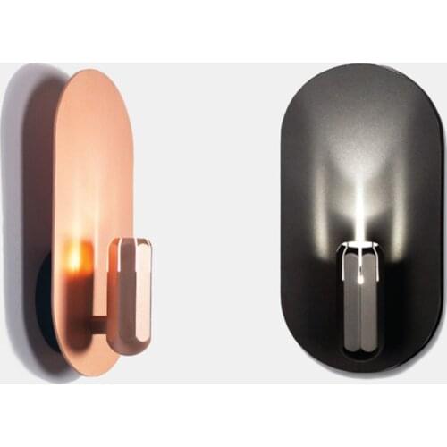 Nordic Modern Oval Rose Gold Wall Lamps Bar Dining Room Bedroom Stairstair Metal LED Study for Sconces Wall Lights Lighting