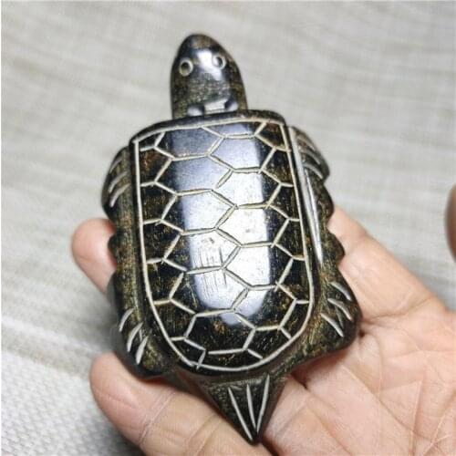 Tibet Hongshan Culture Natural Meteorite Turtle Longevity Turtle Statue Mascot Collection Pendant Decoration Gift Figurines