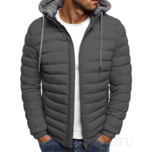 TUFUFU Men's Parkas With A Hood