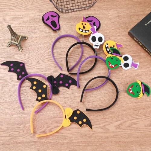 New Fashion 1pcs Halloween childrens masquerade Girls Headband Witch Cosplay Headdress Hair Hoop Party Decor Gift