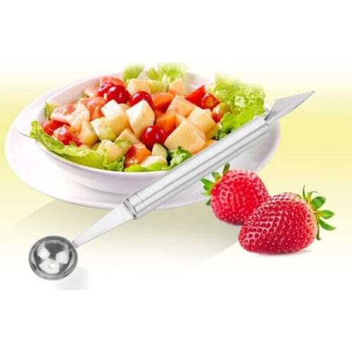 1PC Melon Fruit Carving Knife Cutter Gadgets Ice Cream Dig Ball Scoop Spoon Baller Creative Assorted Cold Dishes Slicer KX 146