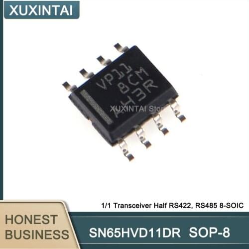 100Pcs/lot SN65HVD11DR SN65HVD11 IC TRANSCEIVER HALF 1/1 8SOIC