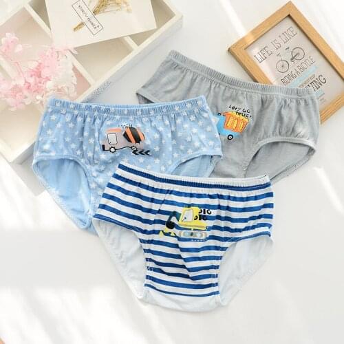 Summer 5Pcs Toddler Children Boy Cotton Cute Breathable Soft Cartoon Print Underwear Panties Briefs Child Kids boy panties