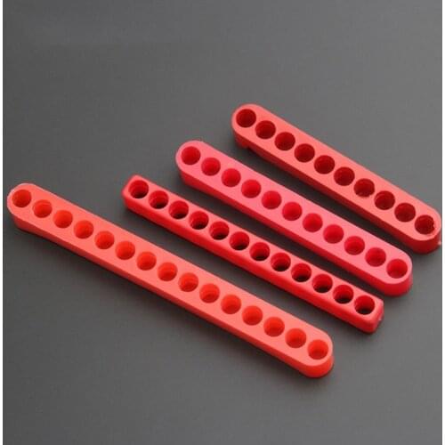 5PCS/Set Plastic Tool Storage Organizer 10/ 11/ 12/ 15/ Holes, Screwdriver Bits Magnetic Socket Rack for 1/4" Drive Sockets