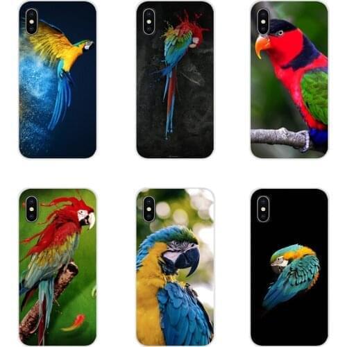 Accessories Phone Shell Covers Blue Ringneck Parrot Black For Xiaomi Redmi Note 3 4 5 6 7 8 Pro Mi Max Mix 2 3 2S Pocophone F1