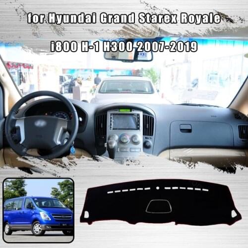 Car Dashboard Cover Dash Mat for Hyundai Grand Starex Royale i800 H-1 H300 2007-2019 Auto Non-slip Sun Shade Pad Carpet