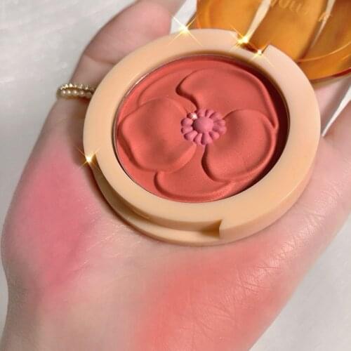 Flower Blush Palette Matte Blush Face Contour Palette Face Makeup Cosmetics Makeup Products Pink Makeup Bronzer Peach