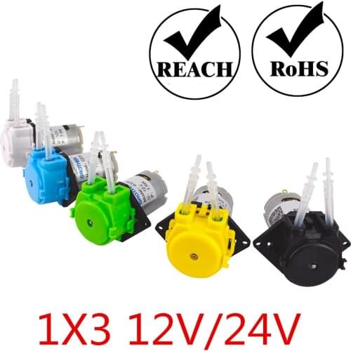 Dosing Pump Peristaltic Dosing Head For Aquarium Lab Analytical Water by GROTHEN 12V/24V 1*3