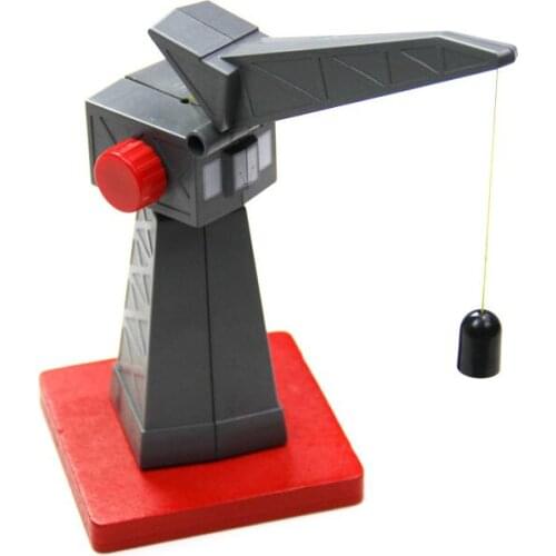 EDWONE Wood Red Gray Plastic Crane Magnetic Train Beech Wooden Railway Train Track Accessories fit for Wooden Biro Tracks