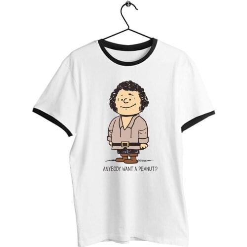 Black Trim Unisex T Shirt Princess Bride Andre The Giant Anybody Want A Peanut Printed Artwork Tee