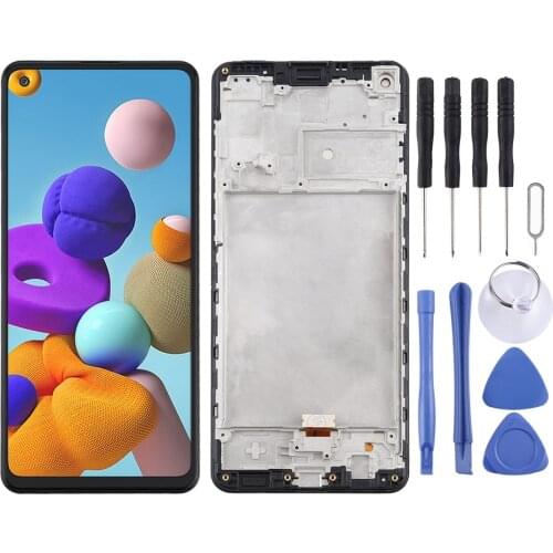 IPartsBuy for Samsung Galaxy A21s / SM-A217 LCD Screen and Digitizer Full Assembly With Frame