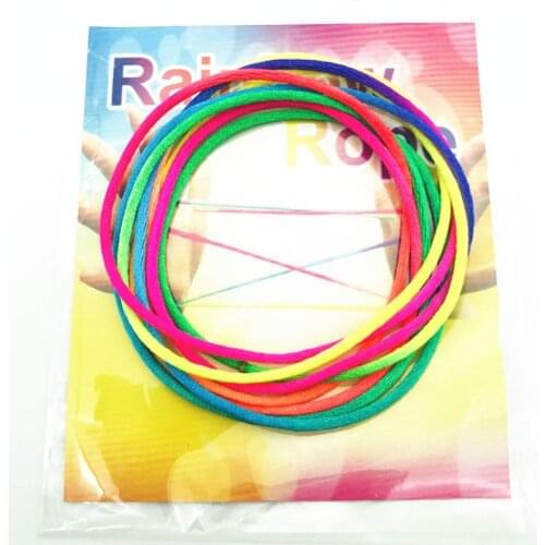 3PCS Kids Rainbow Colour Fumble Finger Thread Rope String Game Developmental Toy P31B