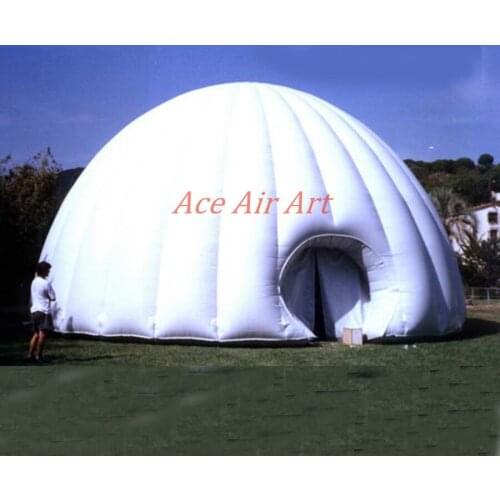 Beautiful portable white inflatable dome tent for event