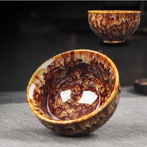 Creative ceramics master tea cup 180ml kiln change water mug porcelain 110ml tea cups a variety of options small tea bowl