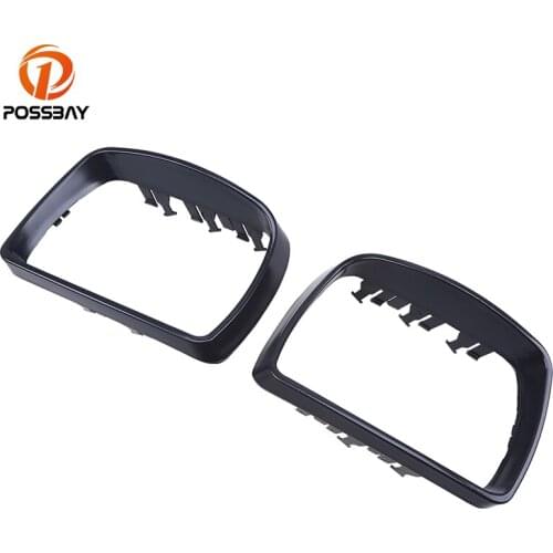 POSSBAY Left/Right Side Mirror Cover Cap Housing Rear View Mirror Cover Frame for BMW X5 E53 3.0d/3.0i/4.4i 1999 2000 2001-2006